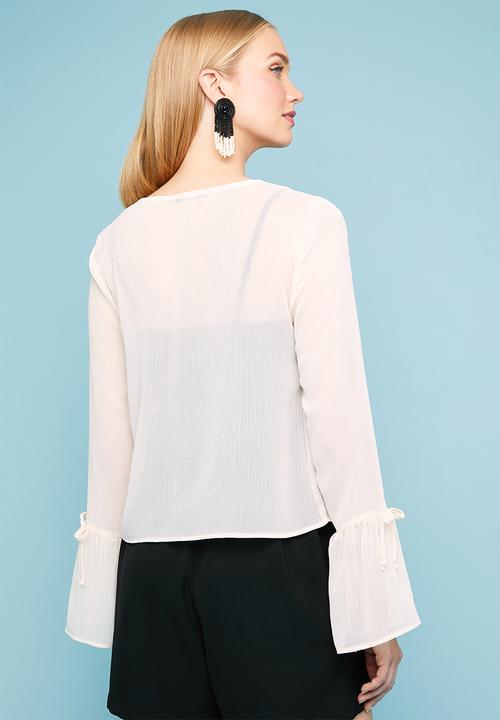 Superbalist - Button-through gypsy blouse - cream