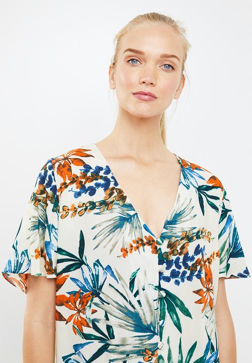 Superbalist - Sleep shirt & pants set - cream