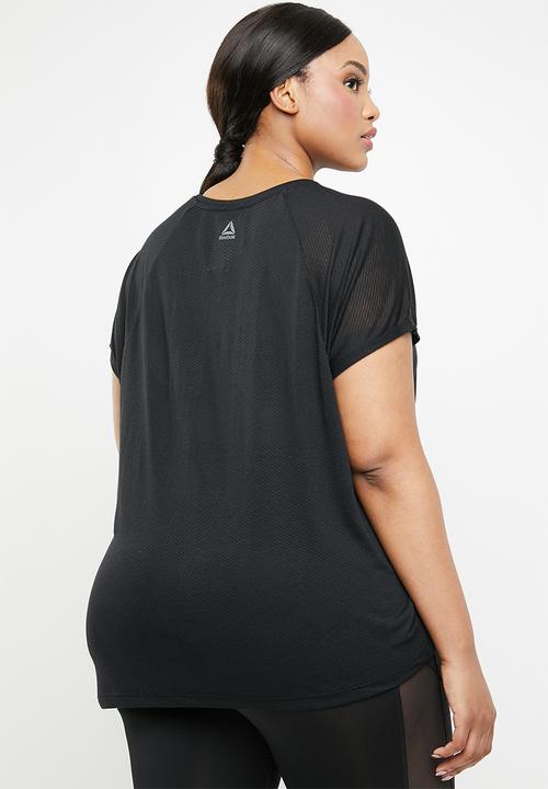 Reebok - Curve burn out tee - black