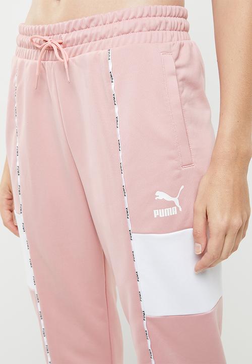 PUMA - Track pants - pink & white