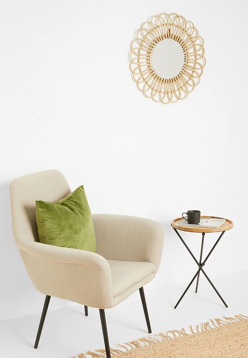 Sixth Floor - Sunflower rattan mirror - natural