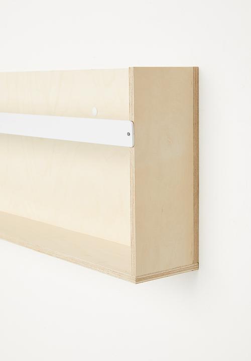 Sixth Floor - Wall mount bookshelf - natural & white