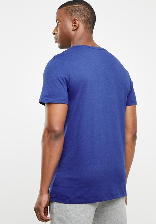Reebok - Elements stacked short sleeve logo tee - blue