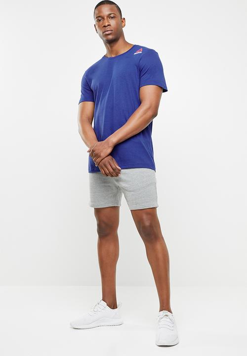 Reebok - Elements stacked short sleeve logo tee - blue