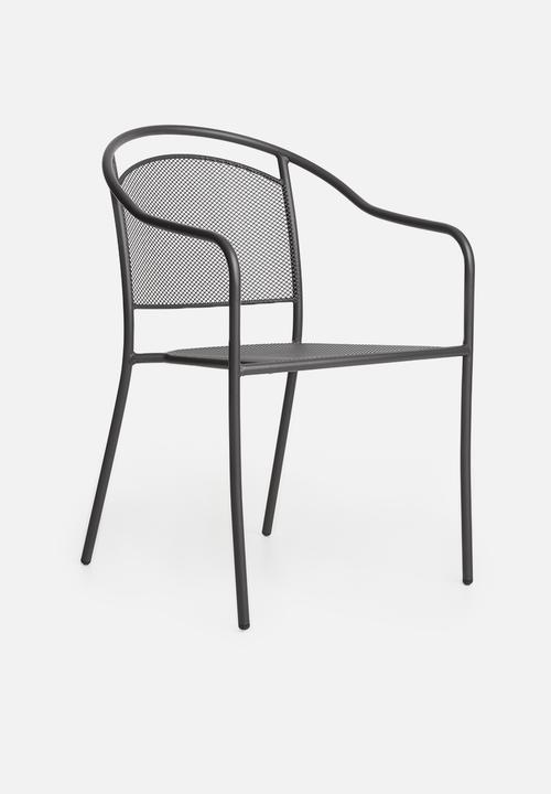 Sixth Floor - Mesh outdoor chair - dark grey