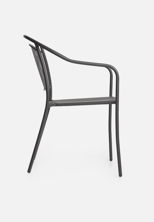Sixth Floor - Mesh outdoor chair - dark grey