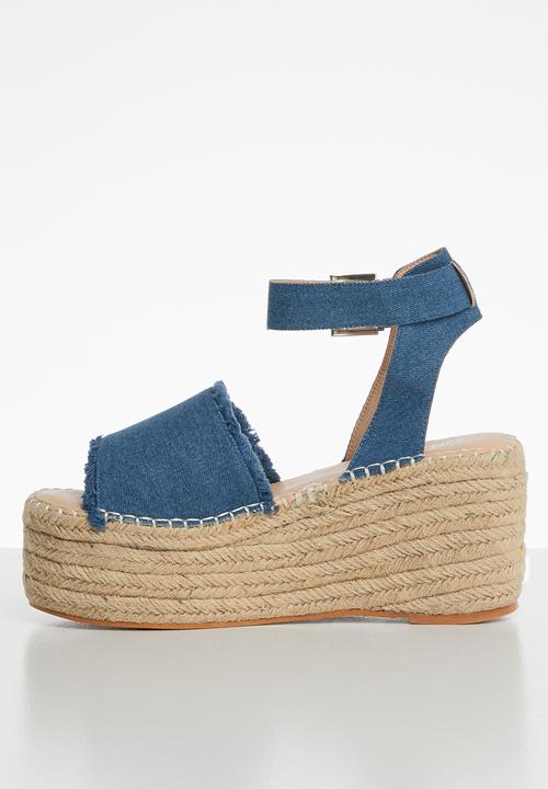 Superbalist - Santorini espadrille flatform - blue