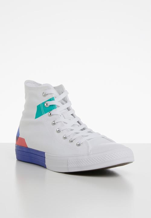 Converse - Chuck Taylor All Star - white/blue/enamel red