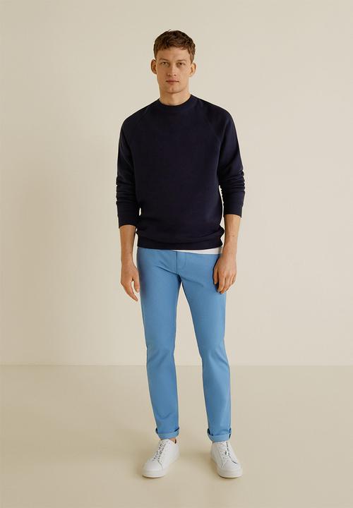 MANGO - Pisa trousers - blue