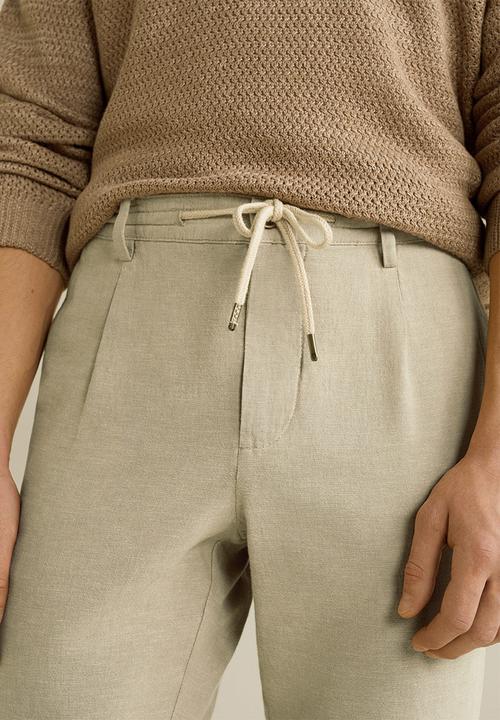 MANGO - Octopus trousers - beige