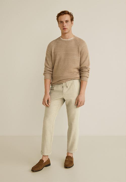MANGO - Octopus trousers - beige