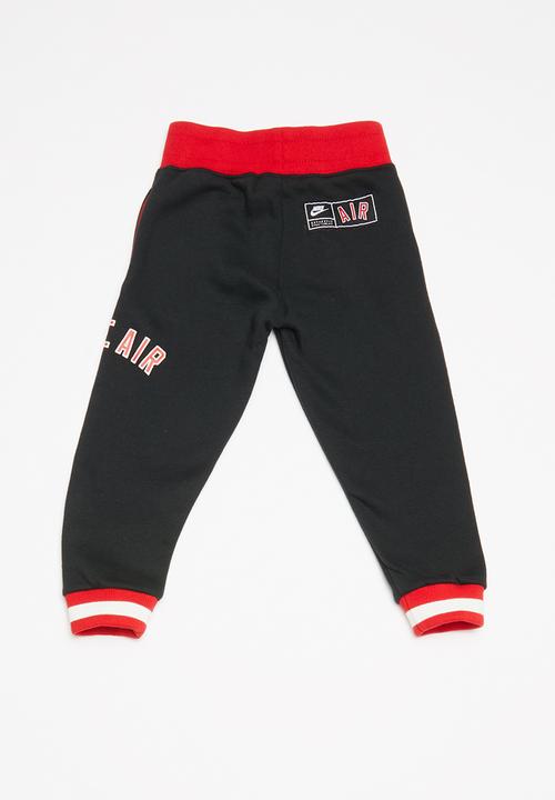 Nike - Air fleece pant - black & red 