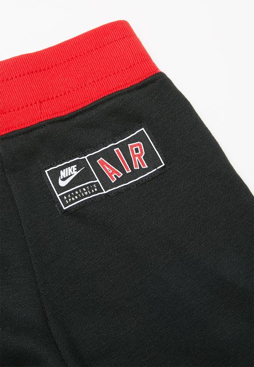 Nike - Air fleece pant - black & red 