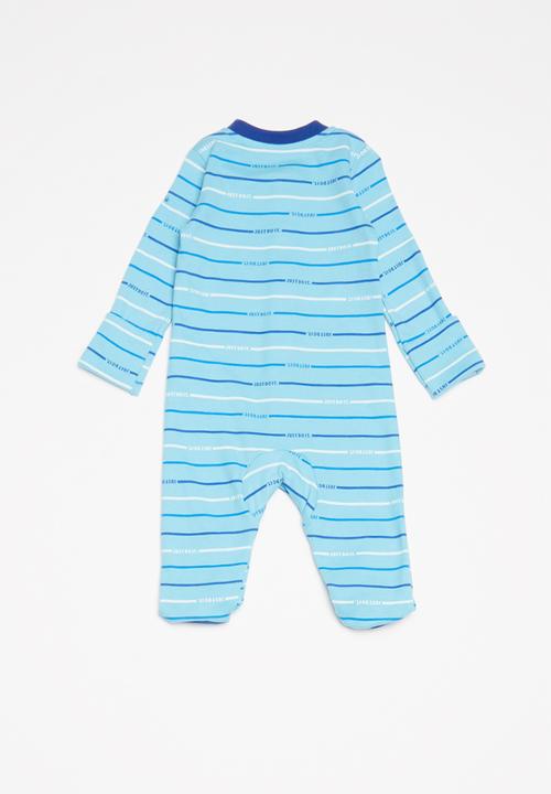 Nike - Stripe footed coverall - blue