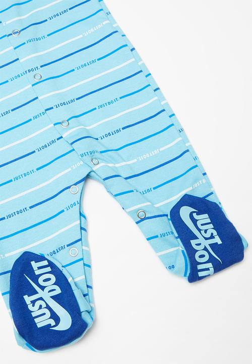 Nike - Stripe footed coverall - blue