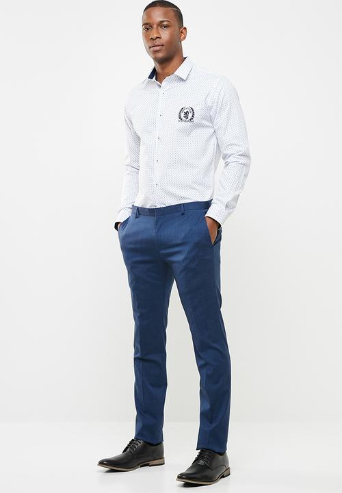 Pringle of Scotland - Hall ward long sleeve styled shirt - white