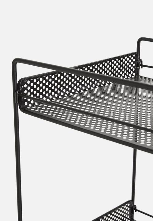 Sixth Floor - Perforated shelf - black