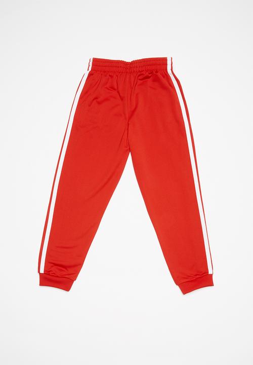 adidas Originals - Superstar pants - red & white