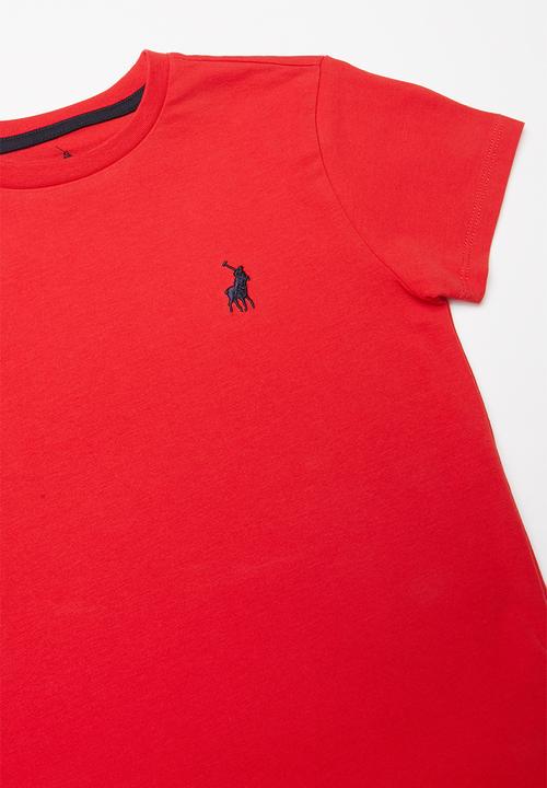 POLO - Girls kelly short sleeve tee - red