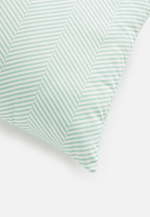 Sixth Floor - Herringbone cushion cover - duck egg