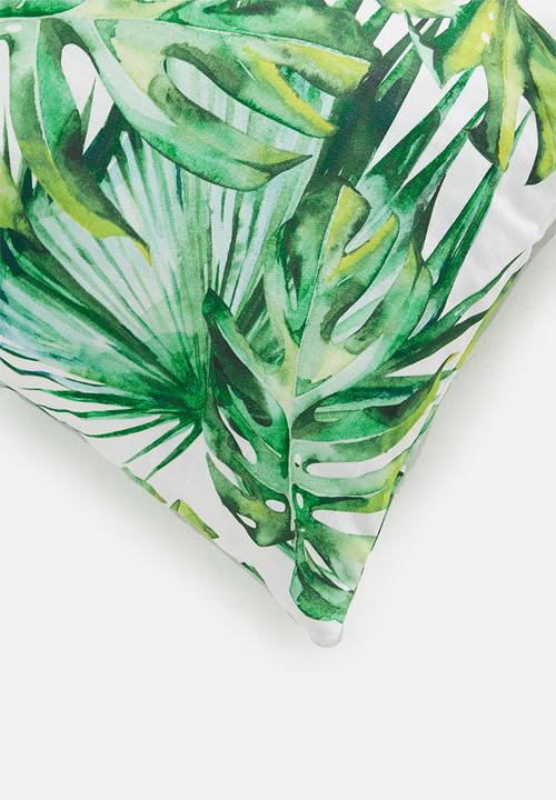 Sixth Floor - Tropical cushion cover - green