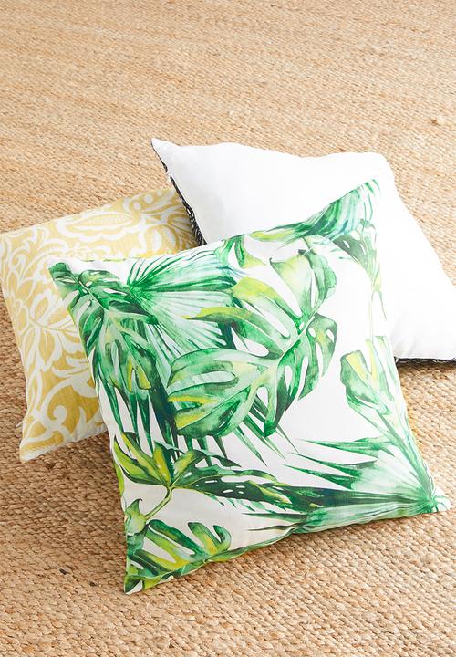 Sixth Floor - Tropical cushion cover - green