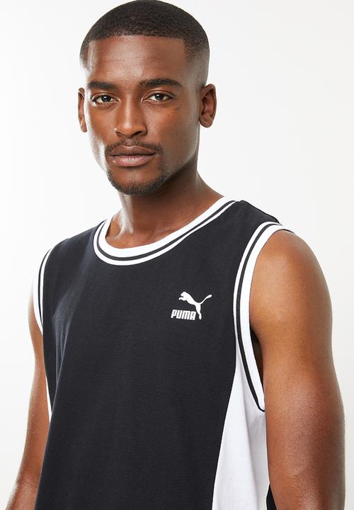 PUMA - Classic sleeveless tee - black & white 