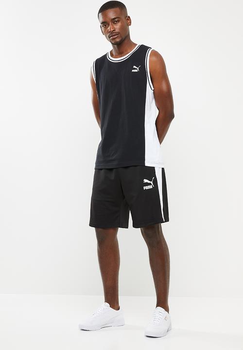 PUMA - Classic sleeveless tee - black & white 