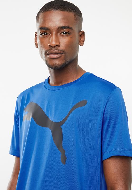 PUMA - Active big logo short sleeve tee - blue 