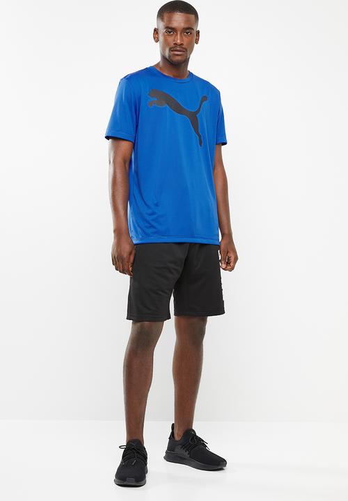 PUMA - Active big logo short sleeve tee - blue 