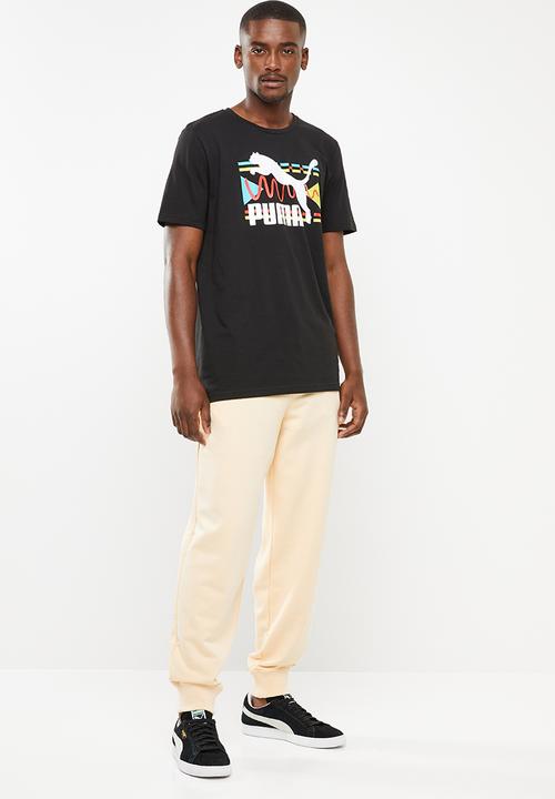 PUMA - Graphic tee brand carrier - black