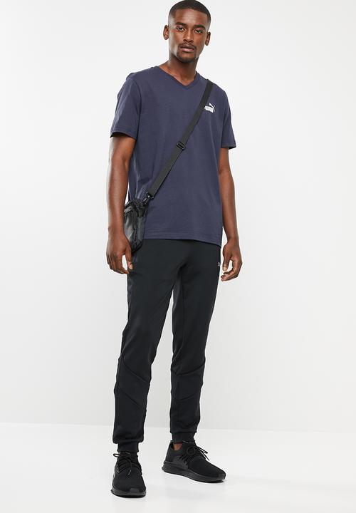 PUMA - Essentials plus v-neck short sleeve tee - navy 