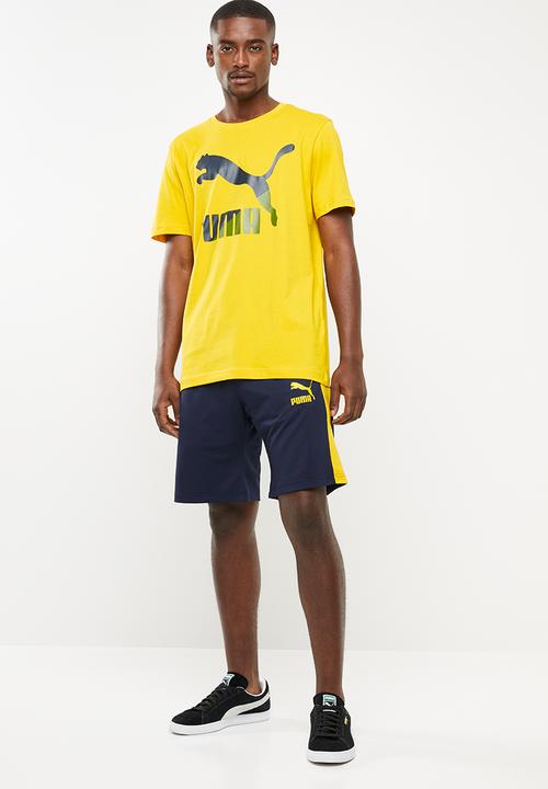 PUMA - Classics logo short sleeve tee - yellow 
