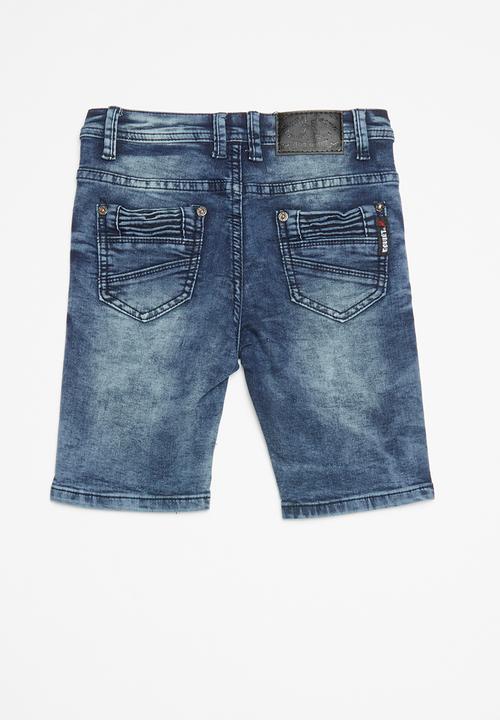 SOVIET - Boys denim short - blue 