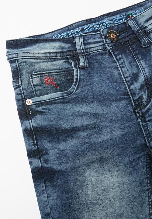 SOVIET - Boys denim short - blue 