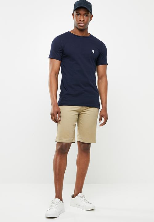 Pringle of Scotland - Brooderick crew neck short sleeve tee - navy