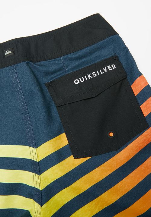 Quiksilver - Everyday grass roots youth shorts - navy & yellow