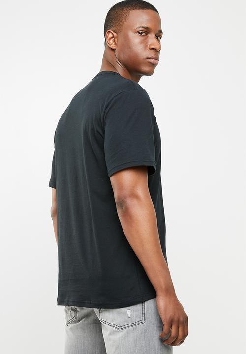 Converse - Center front logo tee - black