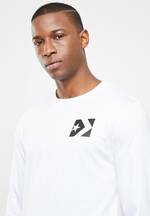 Converse - Wordmark long sleeve tee - white