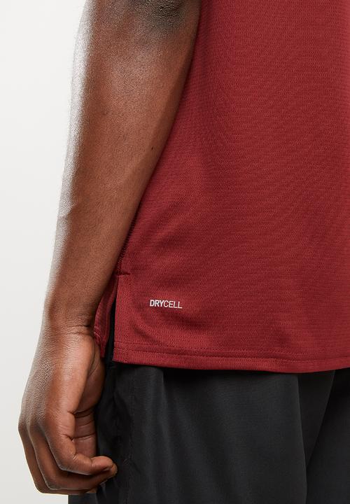 PUMA - Ignite short sleeve tee - burgundy