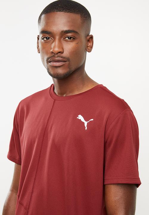 PUMA - Ignite short sleeve tee - burgundy