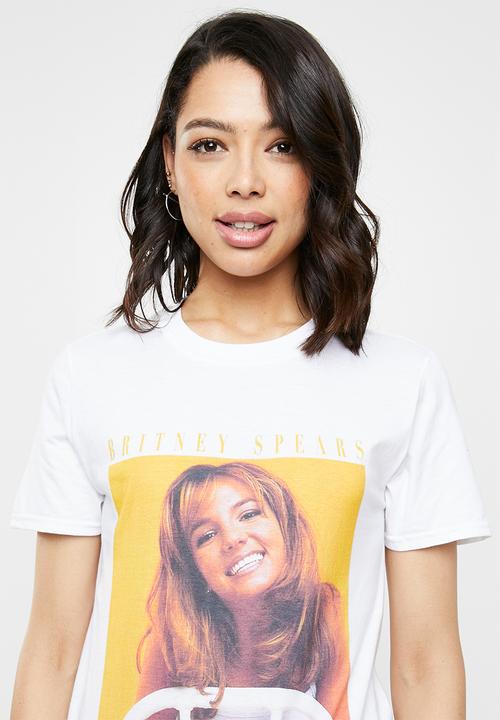 Missguided - Britney Spears graphic T-shirt - white