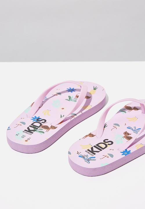 Cotton On - Printed flip flop - pink