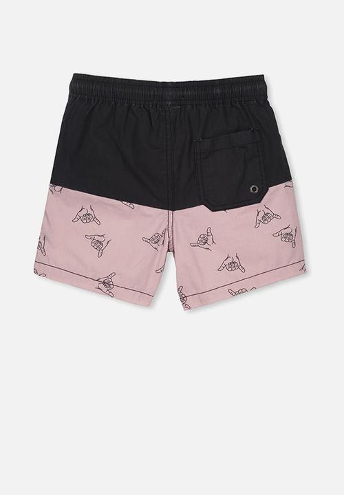 Cotton On - Volly short - black & pink 