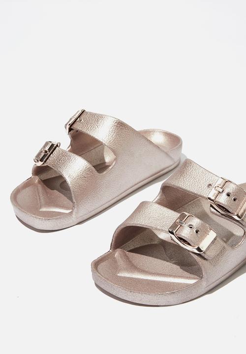 Cotton On - Twin strap slide - rose gold