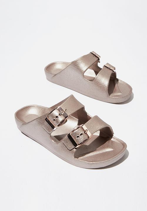 Cotton On - Twin strap slide - rose gold