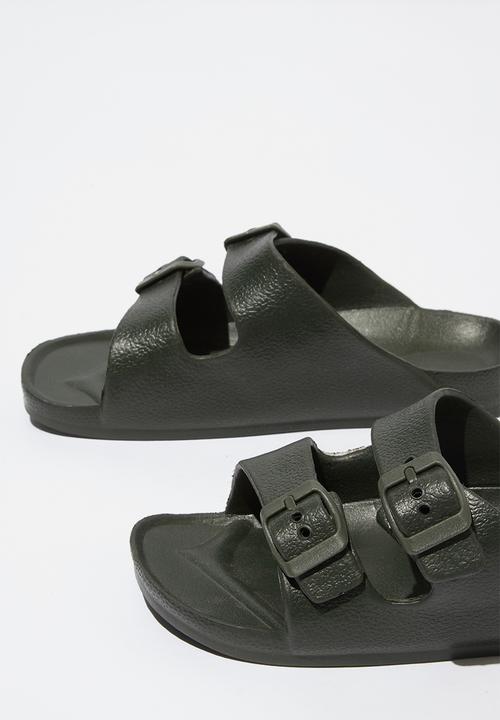 Cotton On - Twin strap slide - khaki
