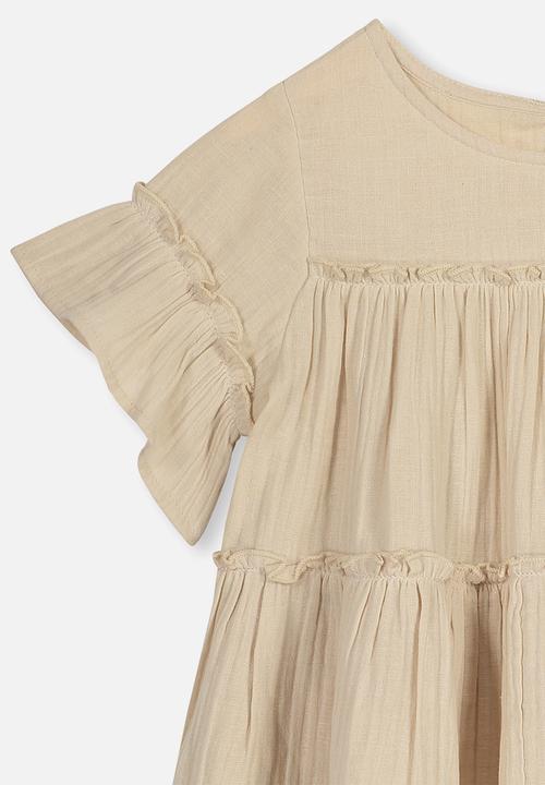 Cotton On - Frida frill top - beige 