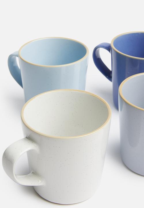 Sixth Floor - Speckled mug set of 4 - multi