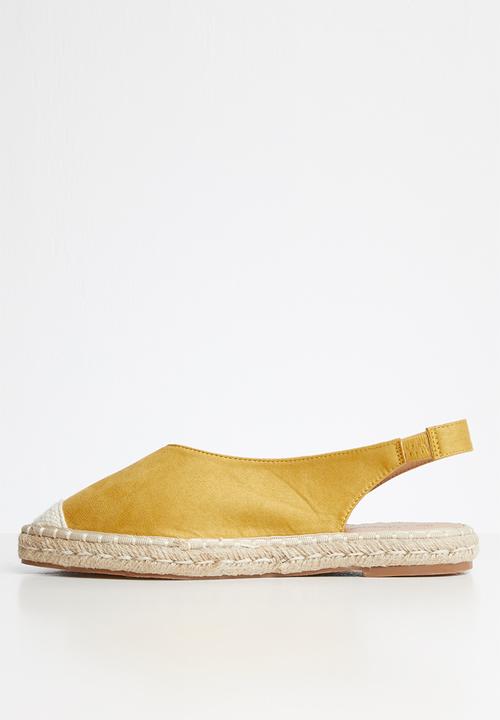 Miss Black - Plaza espadrille - yellow